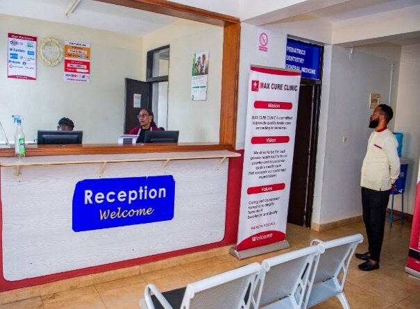 Welcoming reception at Max Cure Clinic